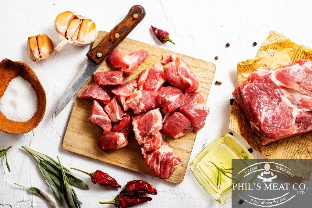 Fresh Pork Neck Cubes