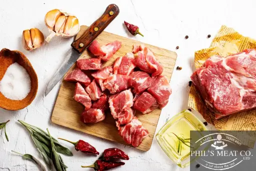 [WEB-POR049] Fresh Pork Neck Cubes